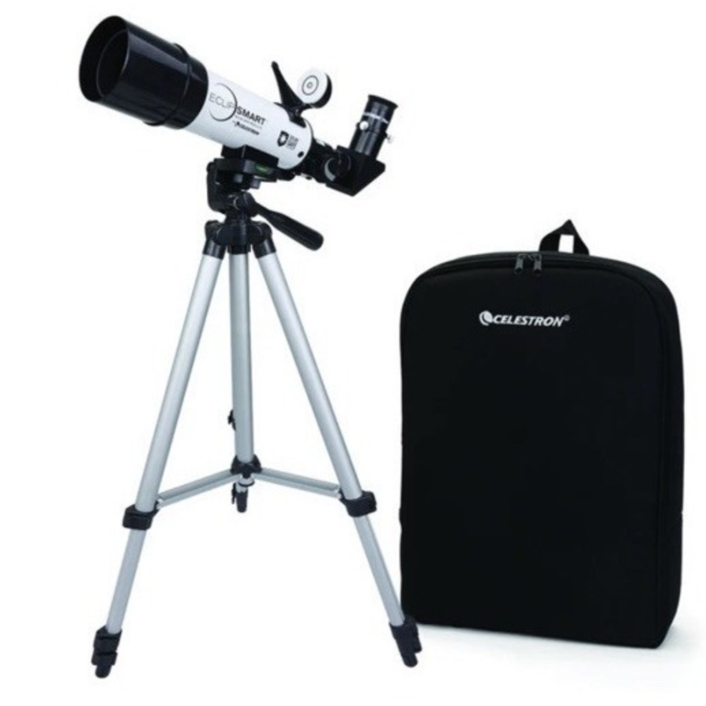 Celestron EclipSmart Solar Safe Travel Telescope 50 with Backpack